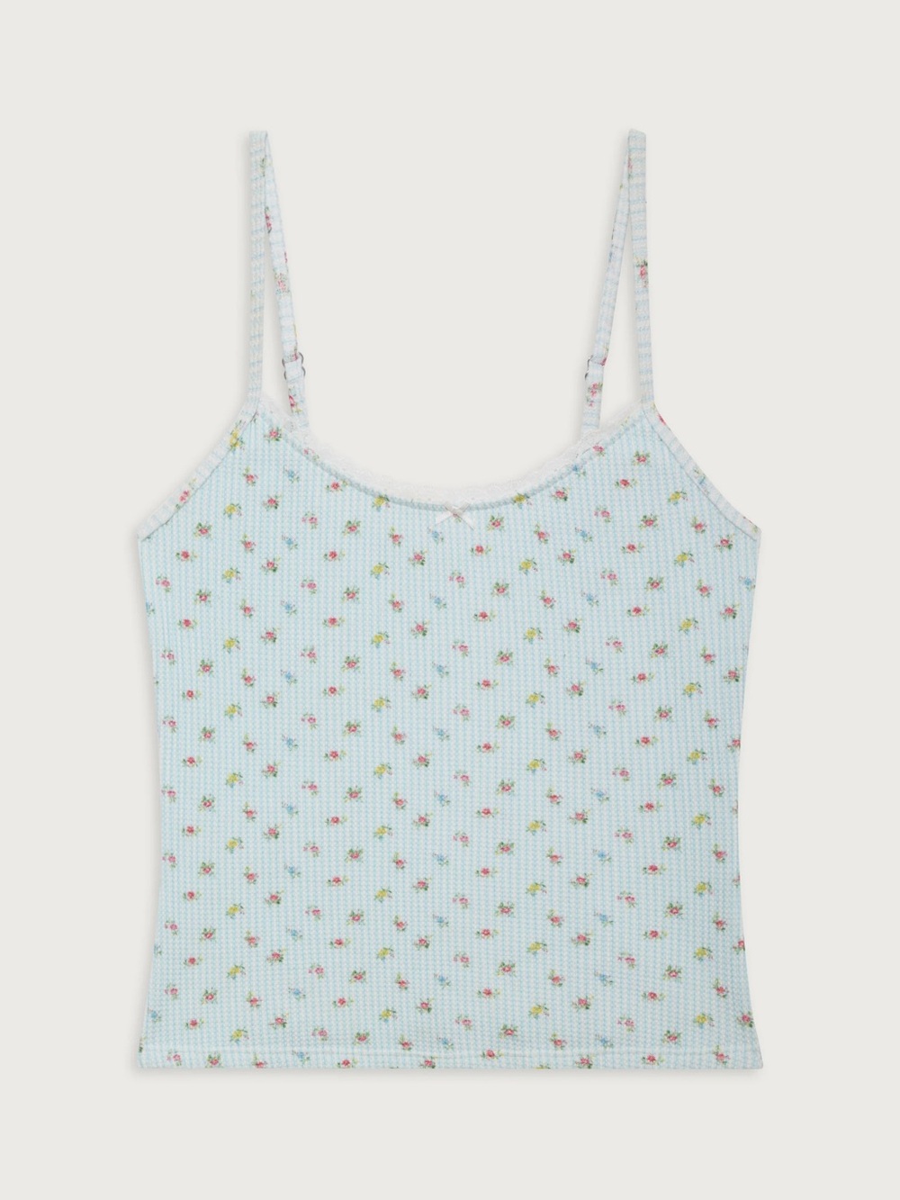 LIKE NEW Frankies Bikinis Farmhouse Waffle Camisole